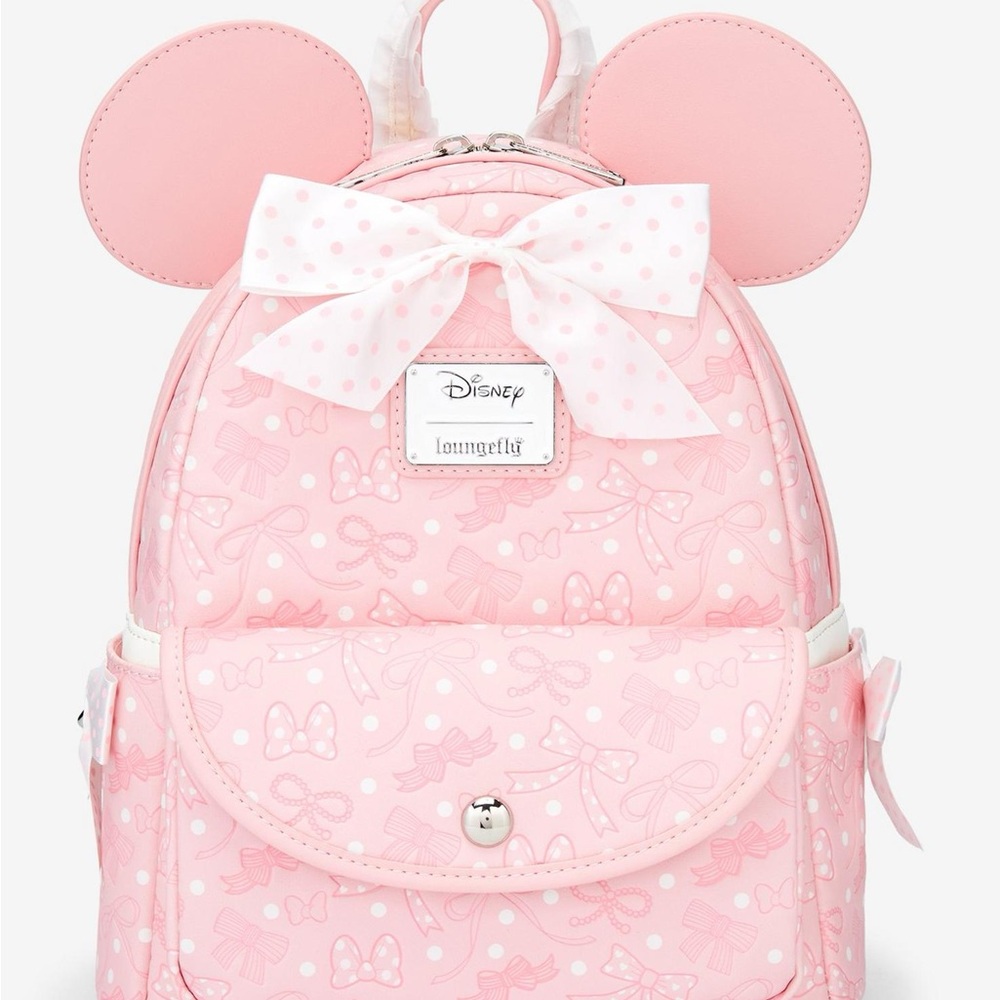 Loungefly Disney Minnie Mouse Debossed Bows Mini Backpack